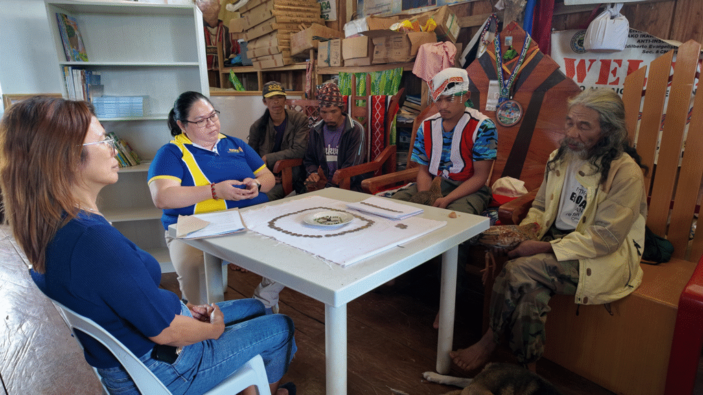 President Stephanie with Datu Delboy and the Datus of the tribe and Dean Grace of USTP College of Science and Technology Education for the Tribal Ritual